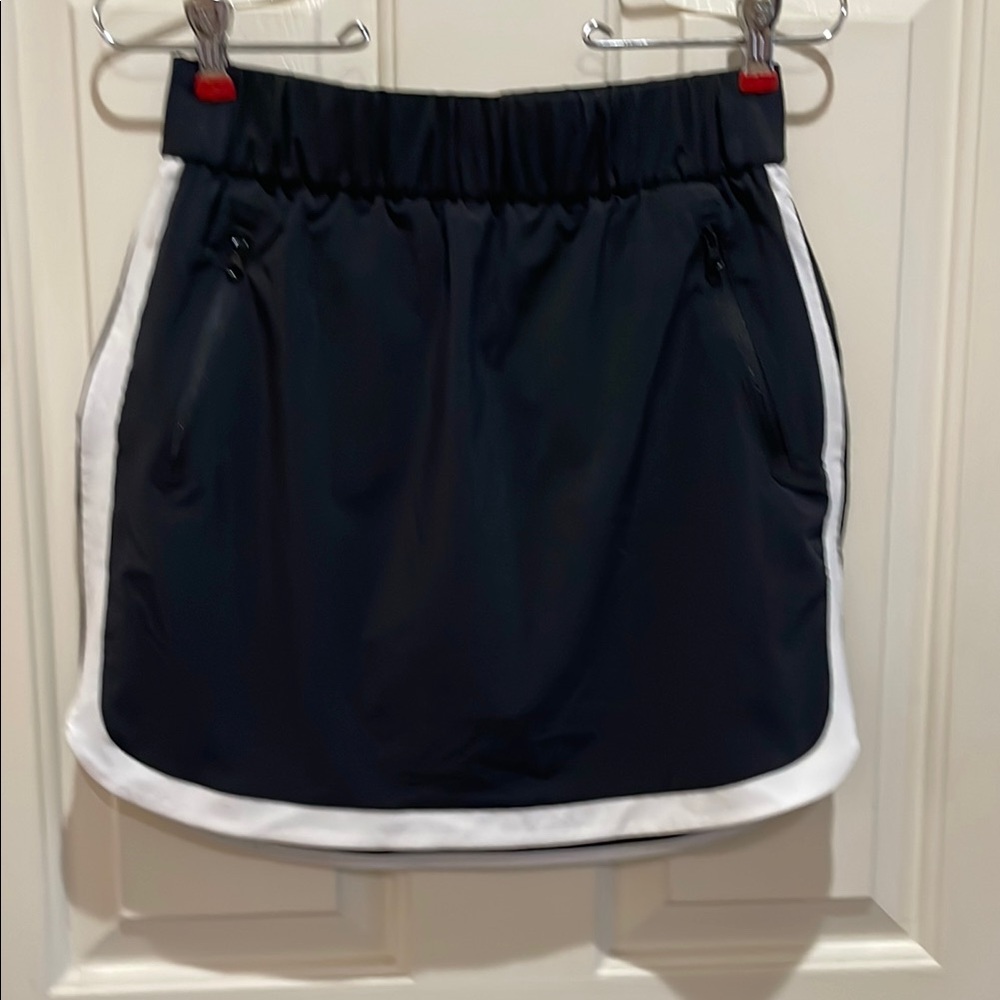 Black and White athletic Skort for Casual Wear
